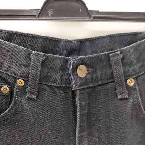 カーハート Carhartt Relaxed Fit ロゴ タブ 5ポケット テーパード ブラック デニム パンツ メンズ  32×32